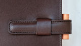 Tokaido Leather Ring Organiser (Chocolate/Natural)