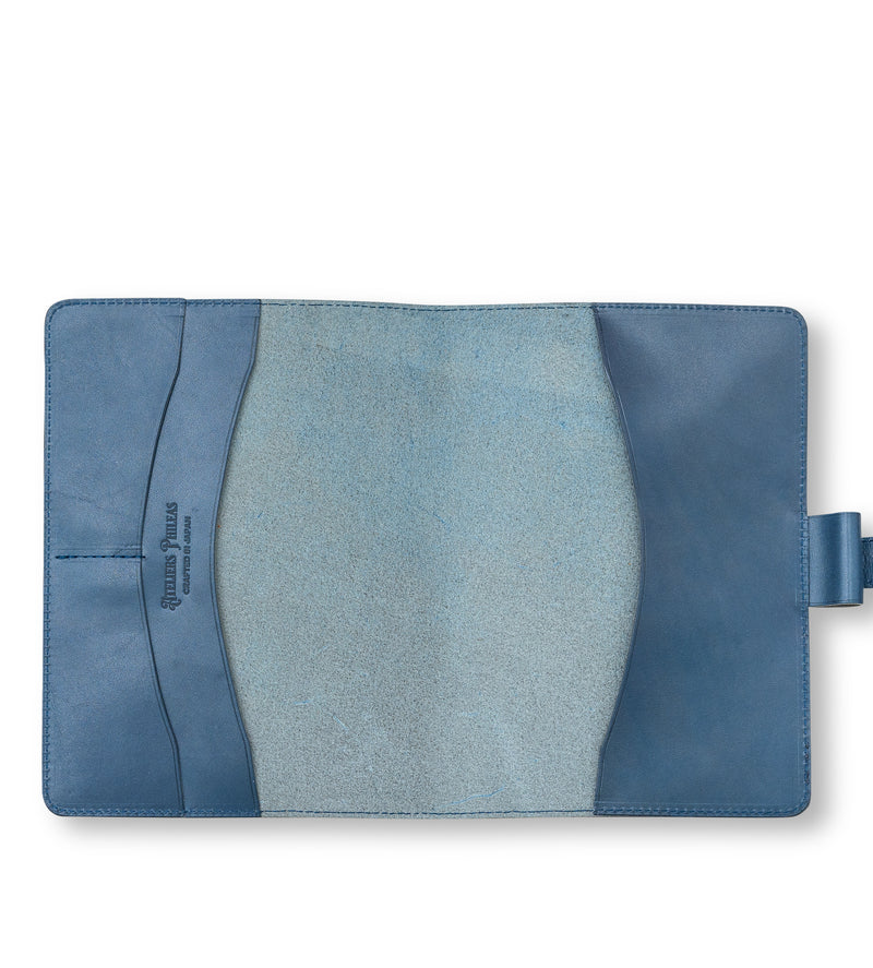 Yokohama B6 Leather Notebook Cover (green, blue)