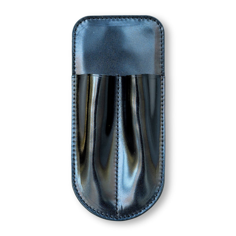 Kumano Shell Cordovan Pen Holster (Black/Two Pens)