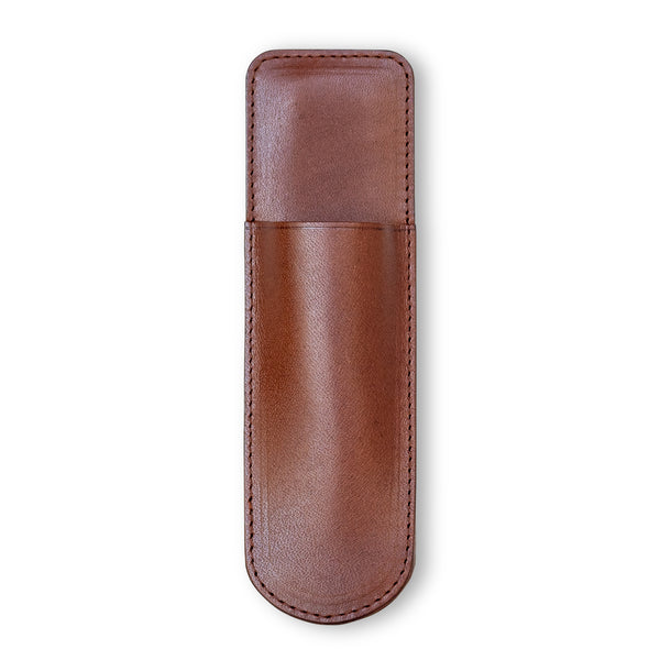 Kumano Leather Pen Holster (Brown/One Pen)