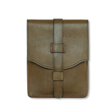 Bracco Tuscan Leather Utility Pouch - Olive - Ateliers Phileas