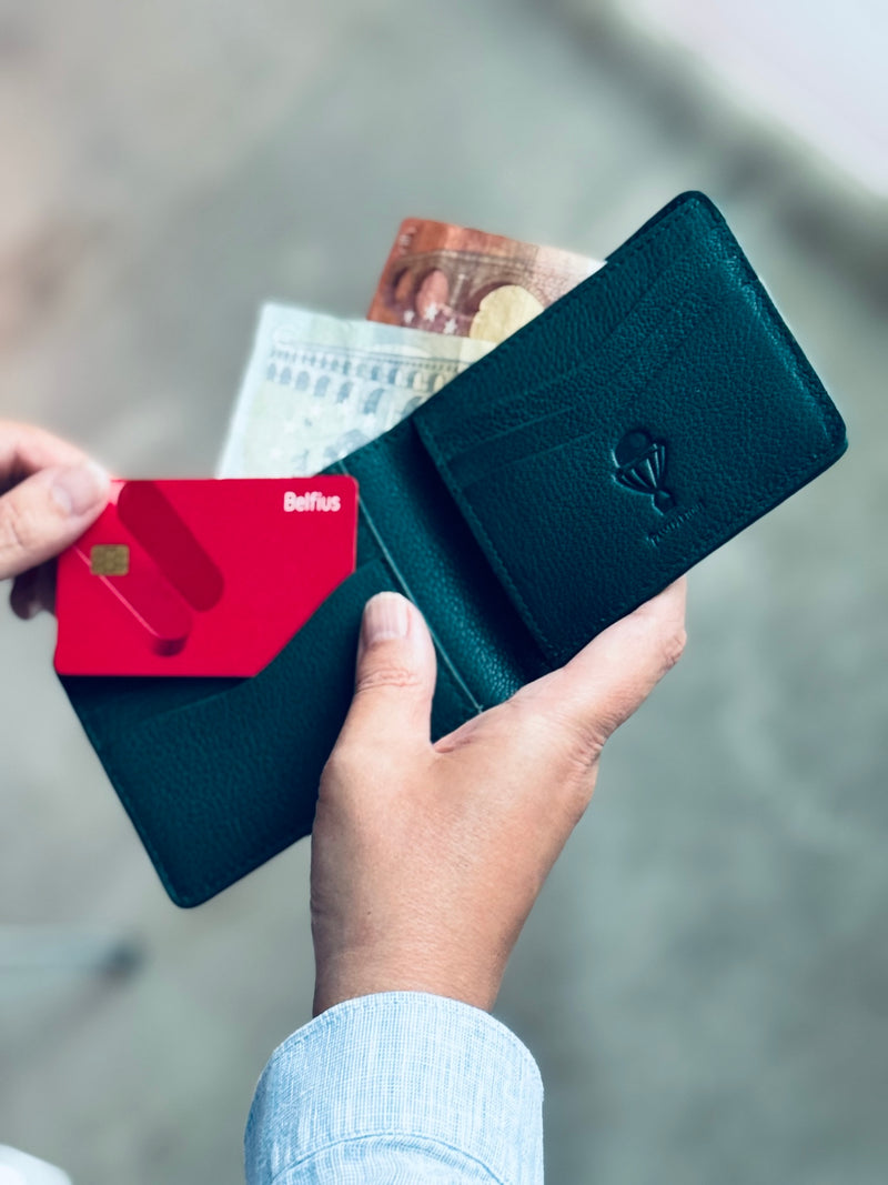 Passepartout Slim Wallet (Zwart of Japans Indigo)