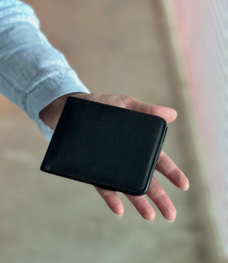 Passepartout Slim Wallet (Zwart of Japans Indigo)