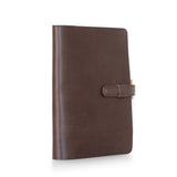 Yokohama A5 Leather Notebook Cover (Dark Brown/Natural)