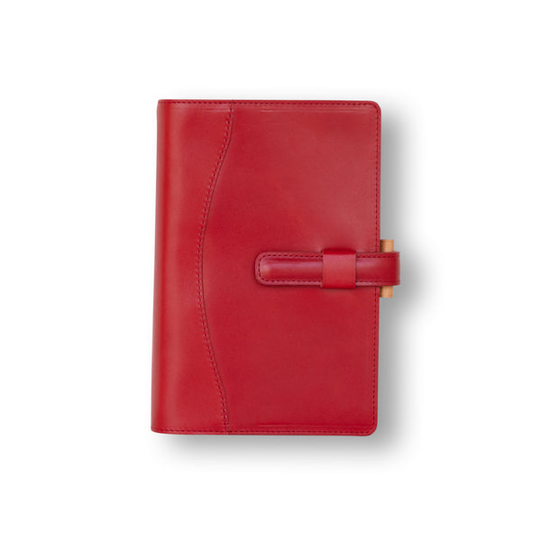 Tokaido Leather Ring Organiser (Red/Natural)