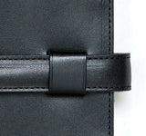 ateliers phileas black leather ring planner strap