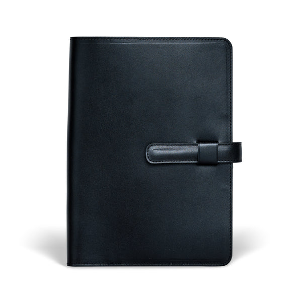 Ateliers Phileas A5 leather notebook cover black