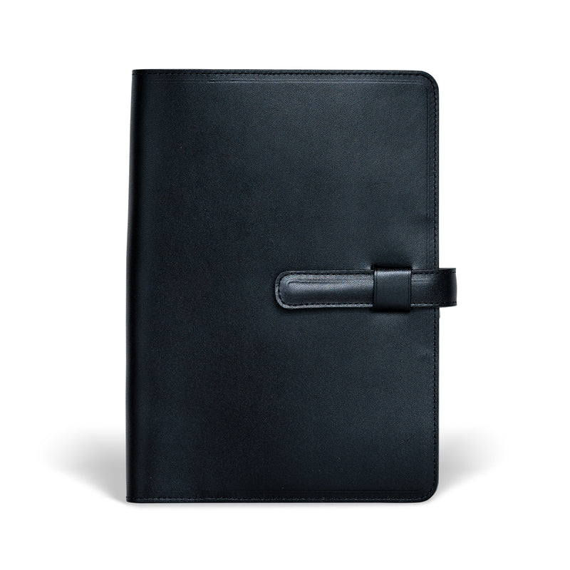 Ateliers Phileas A5 leather notebook cover black
