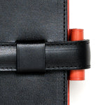 Tokaido Leather Ring Organiser (Black/Orange)