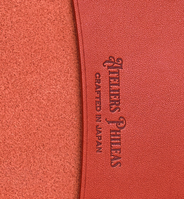 Yokohama A5 Leather Notebook Cover (Orange)