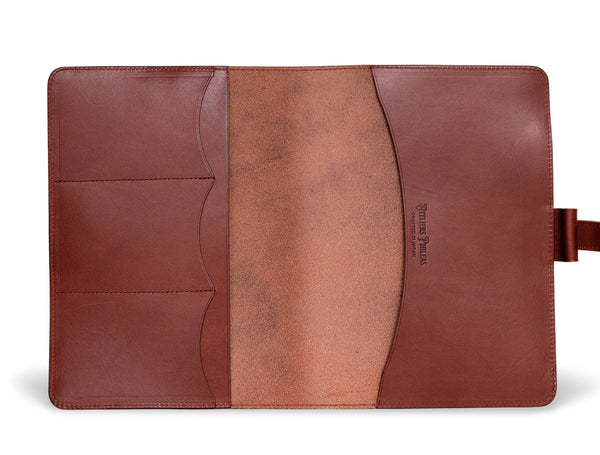 Ateliers Phileas A5 leather notebook cover brown