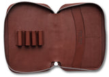 Henro Leather Zipped Organiser (Brown)