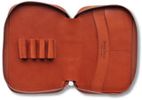 Henro Leather Zipped Organiser (Orange)