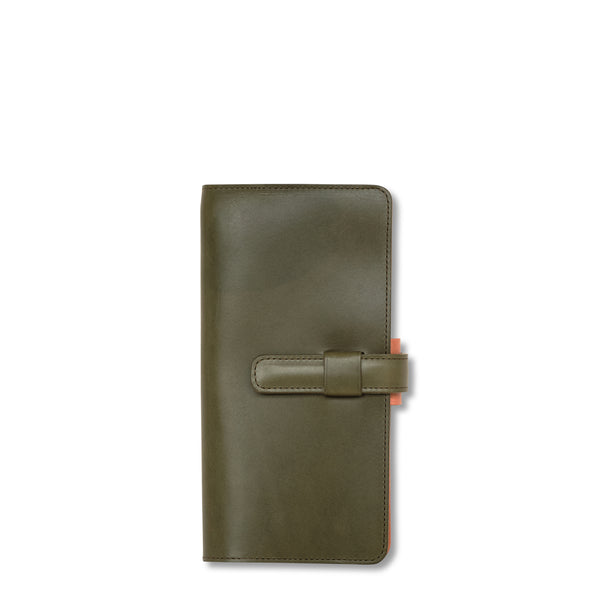 Yokohama A6 Leather Notebook Cover (orange, green or blue