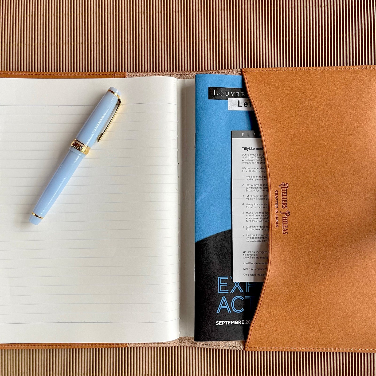 【レア】 Reol ノート Yokohama A5 Shell Cordovan Notebook Cover - Natural Leather